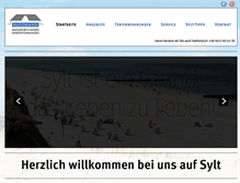 Tablet Screenshot of hussmann-sylt.de